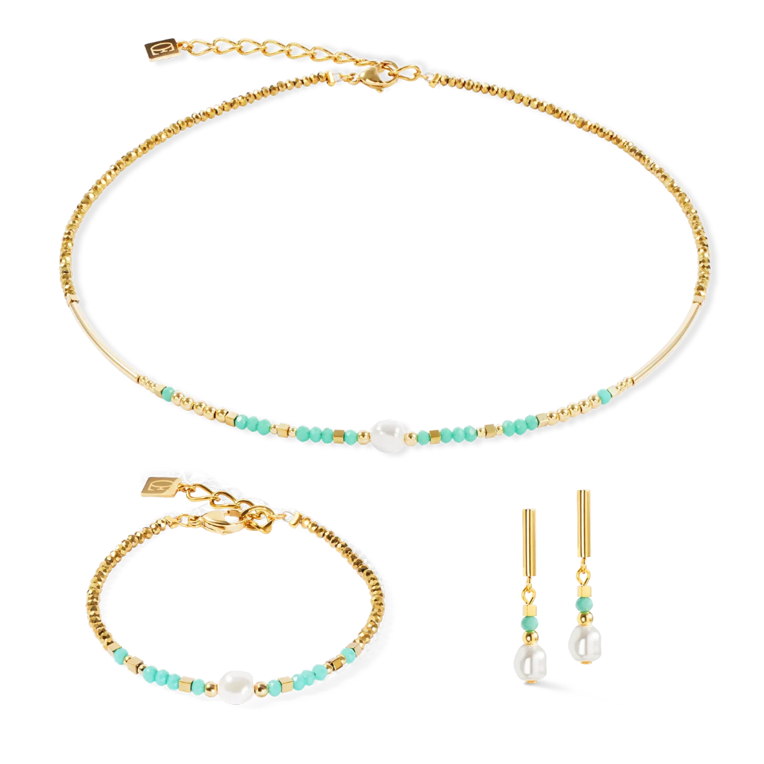 Coeur de Lion Lagoon Pearl Mint Necklace