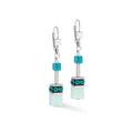 Coeur de Lion GeoCUBE® Iconic Precious earrings silver-green