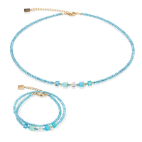 Coeur de Lion Joyful Colours Update Necklace gold-turquoise