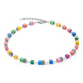 Coeur De Lion Iconic GEOCUBE Necklace Multicolour Crystal