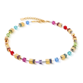 Coeur de Lion GeoCUBE® Iconic Metallic necklace Rainbow