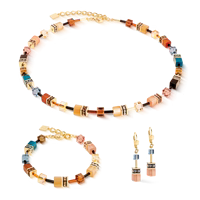 Coeur de Lion GeoCUBE® Iconic necklace Earth Mirage