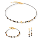 Coeur de Lion Shape Mix Spikes Smoky Glow Earrings