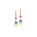 Coeur de Lion GeoCUBE® Iconic Metallic Rainbow Gold Earrings