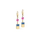 Coeur de Lion GeoCUBE® Iconic Metallic Rainbow Gold Earrings