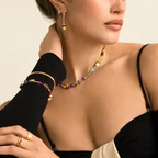 Coeur de Lion GeoCUBE® Iconic Metallic Rainbow Gold Earrings