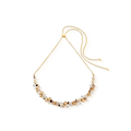 Coeur de Lion Dancing Crystals necklace gold-beige
