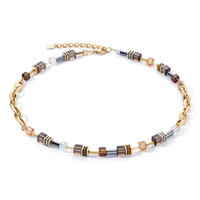 Coeur de Lion GeoCUBE® Chunky Chain necklace gold-brown
