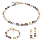 Coeur de Lion GeoCUBE® Chunky Chain necklace gold-brown