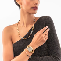Coeur de Lion GeoCUBE® Chunky Chain necklace gold-brown