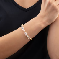 Coeur de Lion Dancing Crystals & Pearls Bracelet