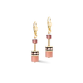Coeur de Lion GeoCUBE® Iconic earrings gold Blush