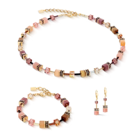 Coeur de Lion GeoCUBE® Iconic earrings gold Blush