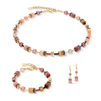 Coeur de Lion GeoCUBE® Iconic earrings gold Blush
