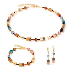 Coeur de Lion GeoCUBE® Iconic bracelet Earth Mirage gold