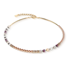 Coeur de Lion Precious Fusion Offset necklace champagne-blush