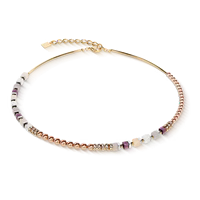 Coeur de Lion Precious Fusion Offset necklace champagne-blush
