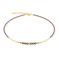 Coeur de Lion Shimmering Princess Pearls gold-brown necklace