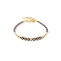 Coeur de Lion Shimmering Princess Pearls gold-brown bracelet