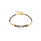 Coeur de Lion Shimmering Princess Pearls gold-brown bracelet