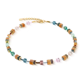 Coeur de Lion GeoCUBE® Iconic Metallic Art Nouveau Necklace