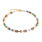 Coeur de Lion GeoCUBE® Iconic Metallic Art Nouveau Necklace