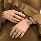 Coeur de Lion Watch Iconic Spikes Leather Mocha Mousse Watch