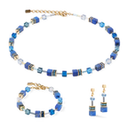 Coeur de Lion GeoCUBE® Iconic Precious earrings blue