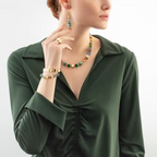 Coeur de Lion GeoCUBE® Precious Statement necklace gold-spring