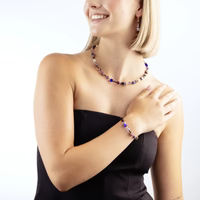 Coeur de Lion GeoCUBE® Iconic bracelet Blue Moon rose gold