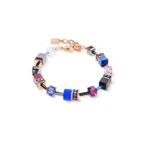 Coeur de Lion GeoCUBE® Iconic bracelet Blue Moon rose gold