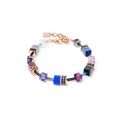 Coeur de Lion GeoCUBE® Iconic bracelet Blue Moon rose gold
