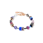 Coeur de Lion GeoCUBE® Iconic bracelet Blue Moon rose gold
