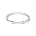 Coeur De Lion Eternal Unity Silver Blue Bangle