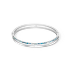 Coeur De Lion Eternal Unity Silver Blue Bangle