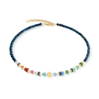 Coeur de Lion Necklace Sparkling Princess Spikes gold-multicolour