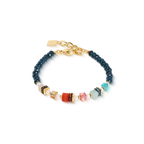 Coeur de Lion Sparkling Princess Spikes gold-multicolour bracelet