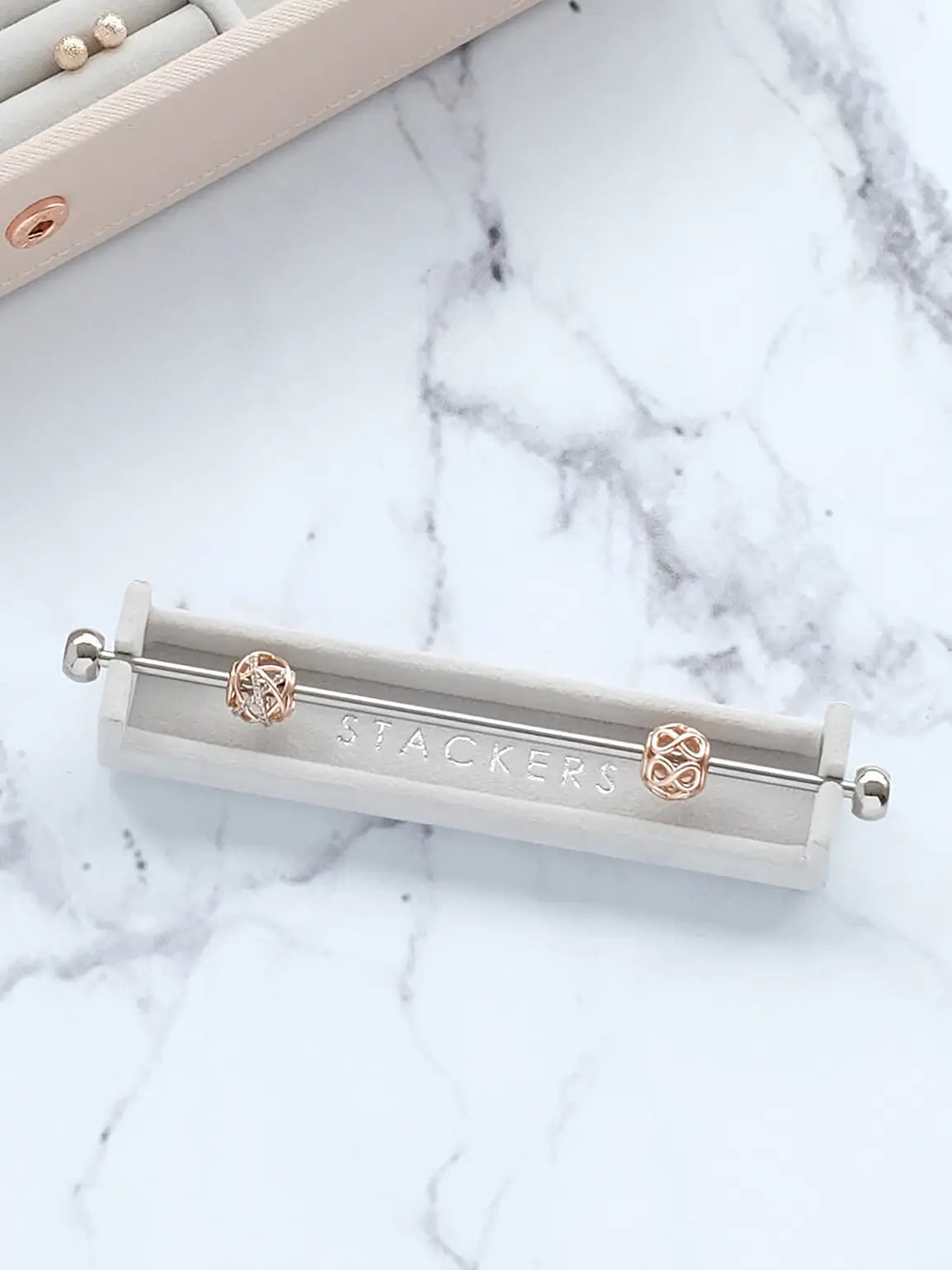 Stackers - Grey Velvet Charm Bar - 73771