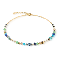 Coeur de Lion Precious Shape Mix green-turquoise necklace