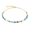 Coeur de Lion Precious Shape Mix green-turquoise necklace