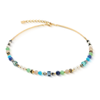 Coeur de Lion Precious Shape Mix green-turquoise necklace