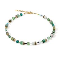 Coeur de Lion GeoCUBE® Iconic Precious necklace green