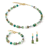Coeur de Lion GeoCUBE® Iconic Precious earrings green