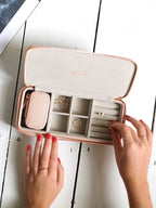 Stackers - Blush Large Zipped Travel Jewellery Box - 75346