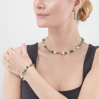 Coeur de Lion GeoCUBE® Iconic Precious earrings green
