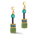 Coeur de Lion GeoCUBE® Iconic Precious earrings green