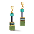 Coeur de Lion GeoCUBE® Iconic Precious earrings green