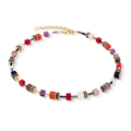 Coeur de Lion GeoCUBE® Iconic Precious necklace Festive red