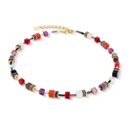 Coeur de Lion GeoCUBE® Iconic Precious necklace Festive red