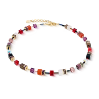 Coeur de Lion GeoCUBE® Iconic Precious necklace Festive red
